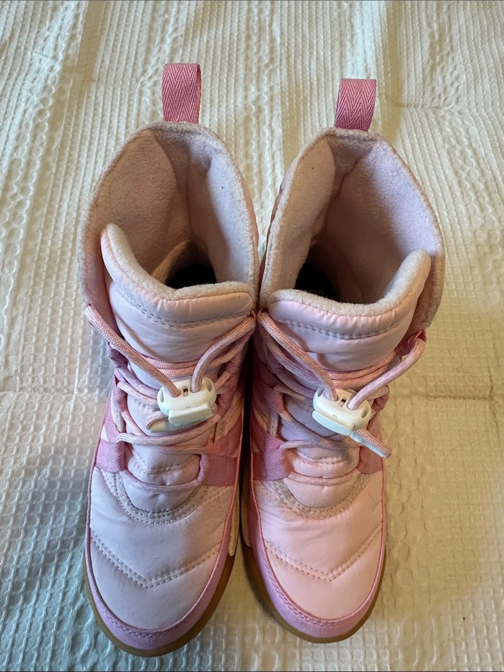 Sorel Pink and Light Pink Kids' Waterproof Winter Boots